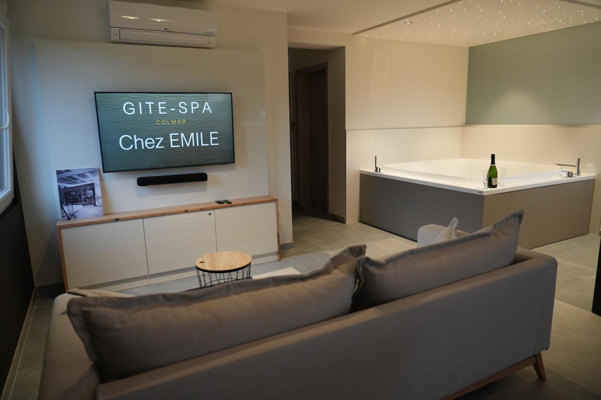 Gite Spa L'Atelier Emile - Spa Privatif - 5 Min Colmar Sainte-Croix-en-Plaine 客房 照片